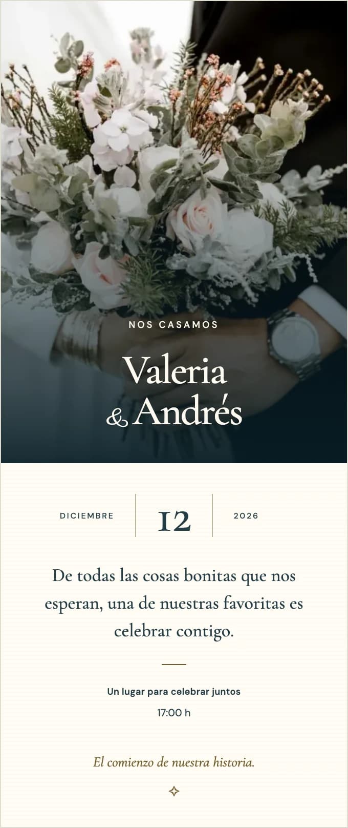 Ejemplo de invitación digital Galería
